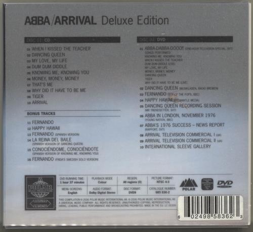 Abba Arrival - Deluxe Edition UK 2-disc CD/DVD set (652073)